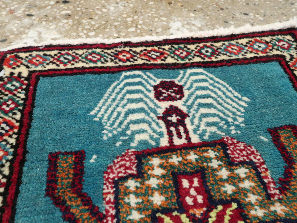 Vintage Persian Baluch Pictorial Rug, No.24927 - Gss