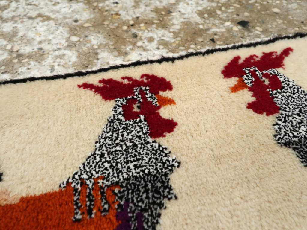 Vintage Persian Baluch Pictorial Rug, No.24929 - Gss