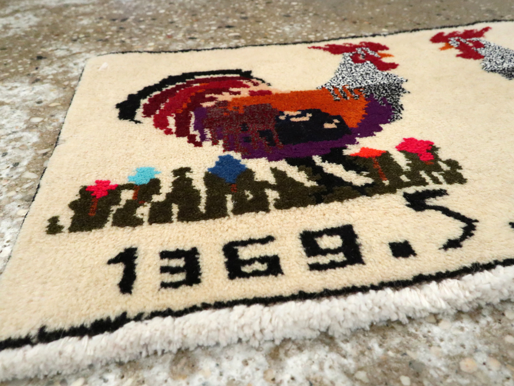 Vintage Persian Baluch Pictorial Rug, No.24929 - Gss