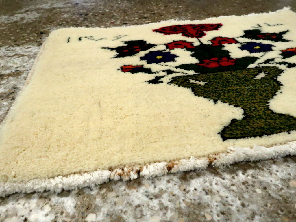 Vintage Persian Baluch Pictorial Rug, No.24931 - Gss