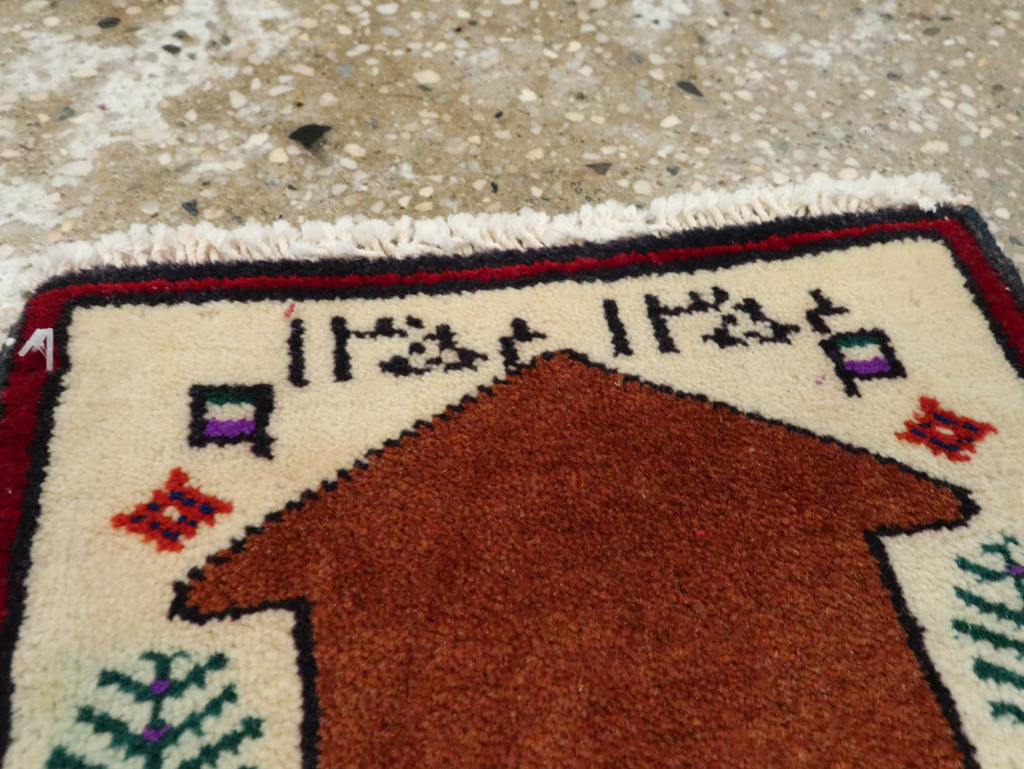 Vintage Persian Pictorial Baluch Rug (Pair: 2 of 2), No.24936 - Gss