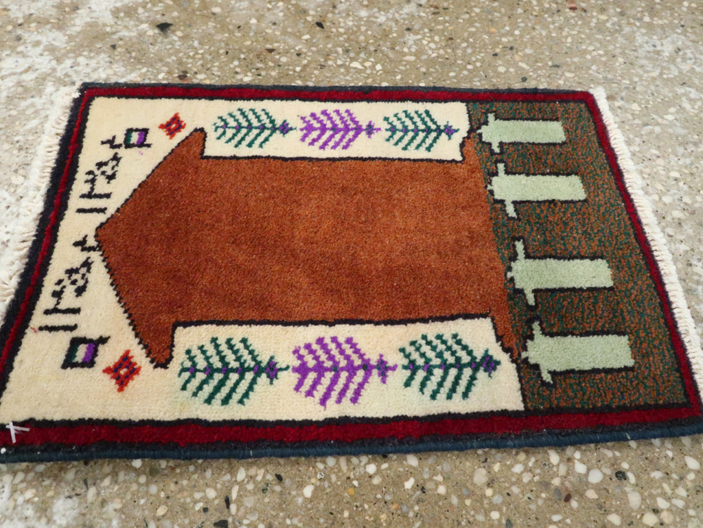 Vintage Persian Pictorial Baluch Rug (Pair: 2 of 2), No.24936 - Gss