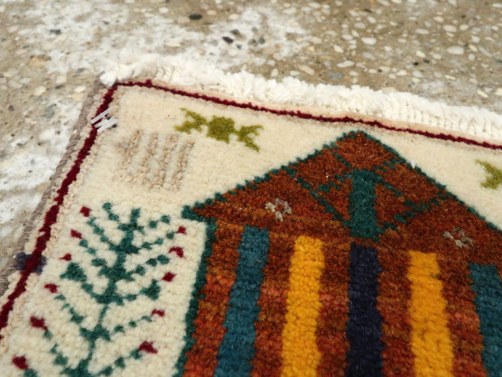 Vintage Persian Baluch Pictorial Rug, No.24937 - Gss