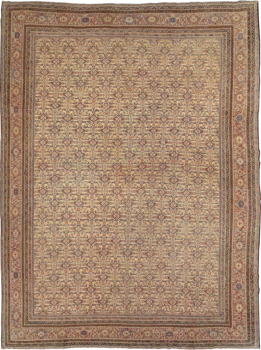 Antique Persian Mahal Oversize Carpet, No.24942 - Gss