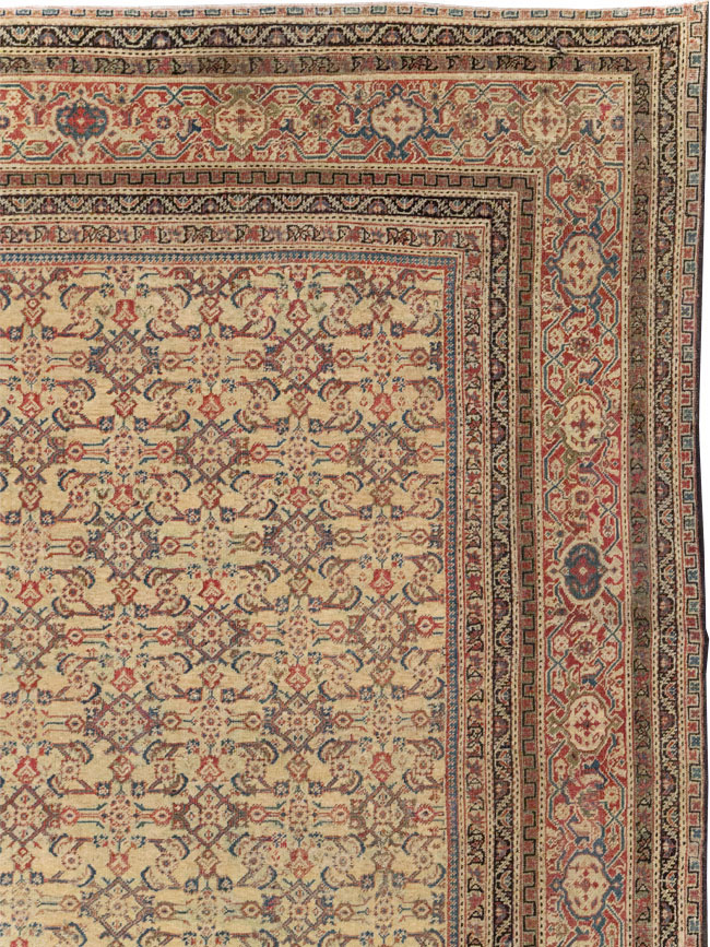 Antique Persian Mahal Oversize Carpet, No.24942 - Gss