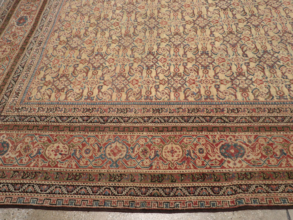 Antique Persian Mahal Oversize Carpet, No.24942 - Gss