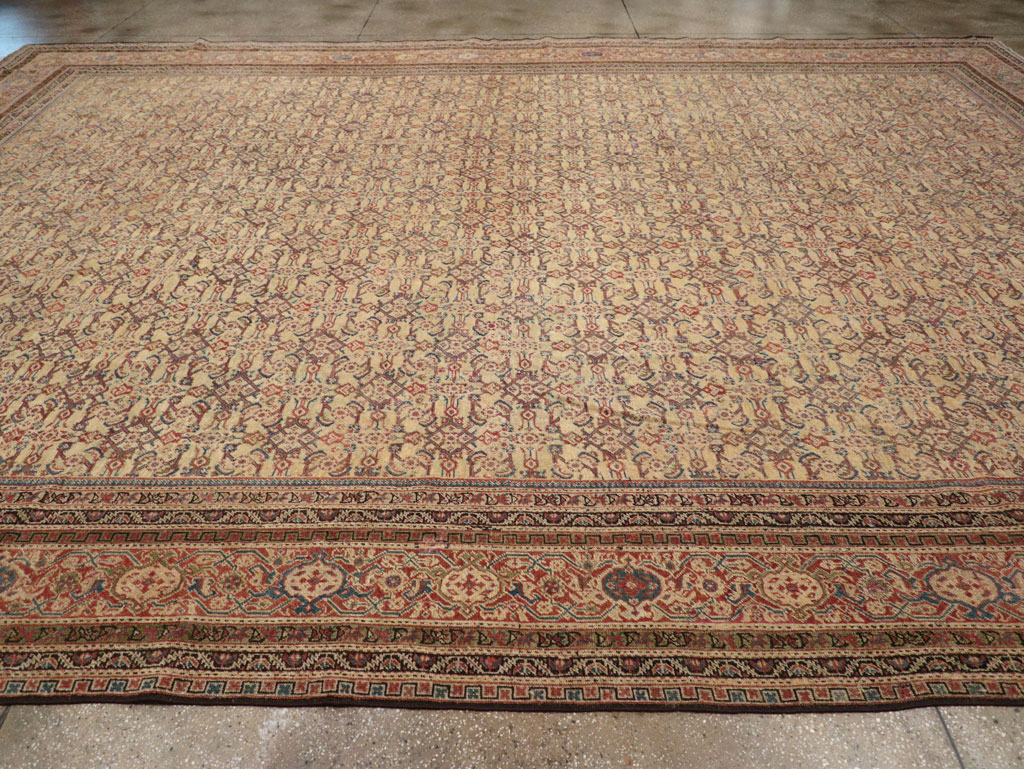 Antique Persian Mahal Oversize Carpet, No.24942 - Gss
