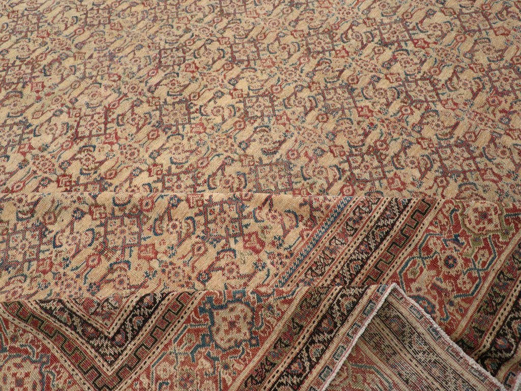 Antique Persian Mahal Oversize Carpet, No.24942 - Gss