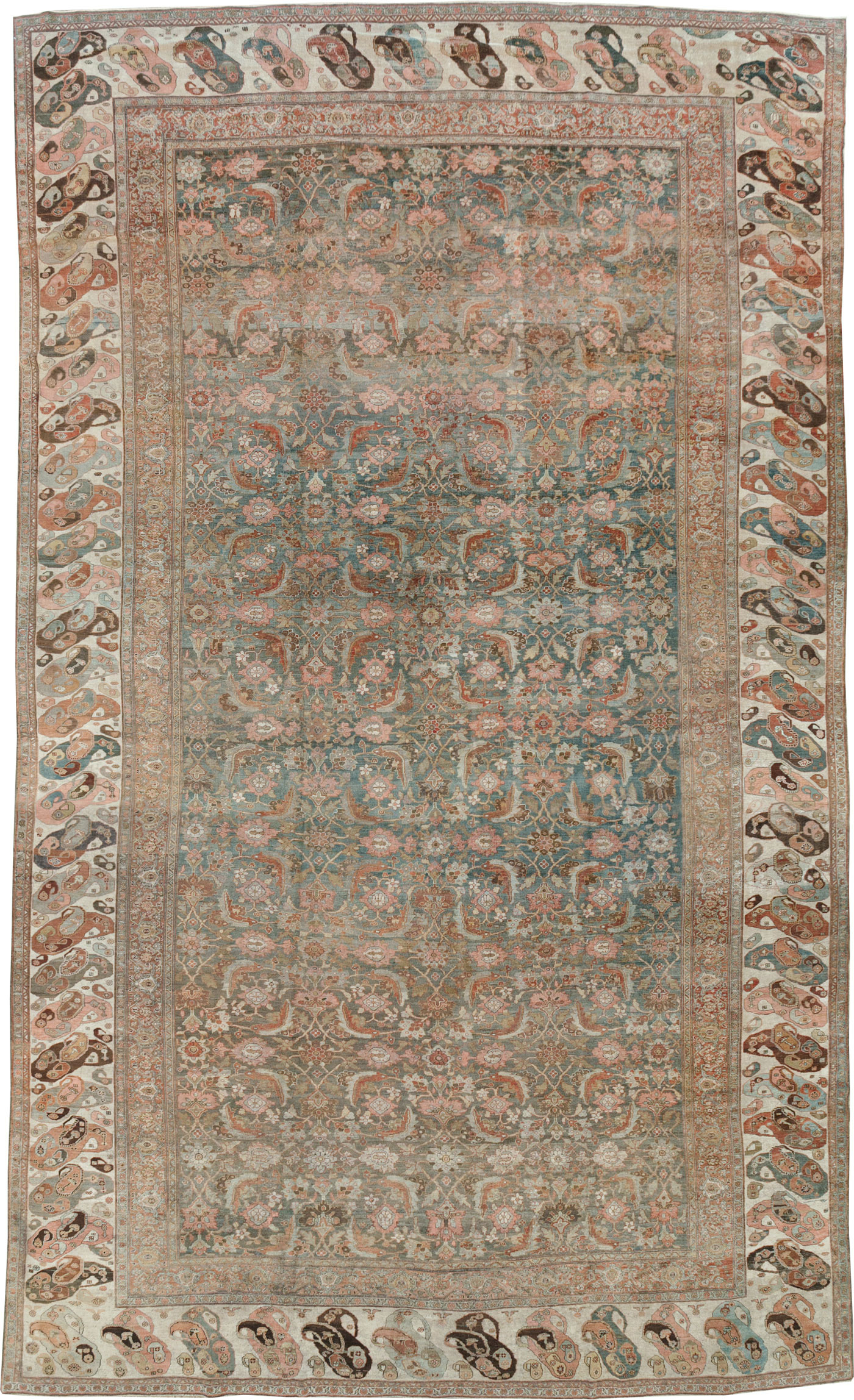 Antique Persian Bidjar Oversize Carpet, No.24945 - Gss