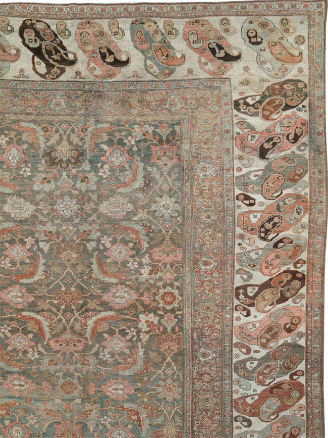 Antique Persian Bidjar Oversize Carpet, No.24945 - Gss