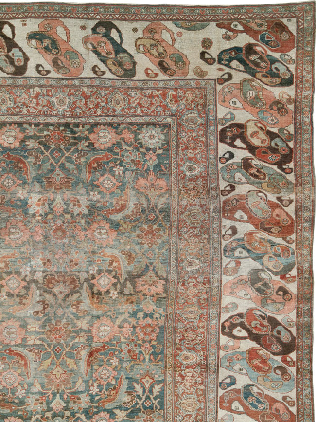 Antique Persian Bidjar Oversize Carpet, No.24945 - Gss