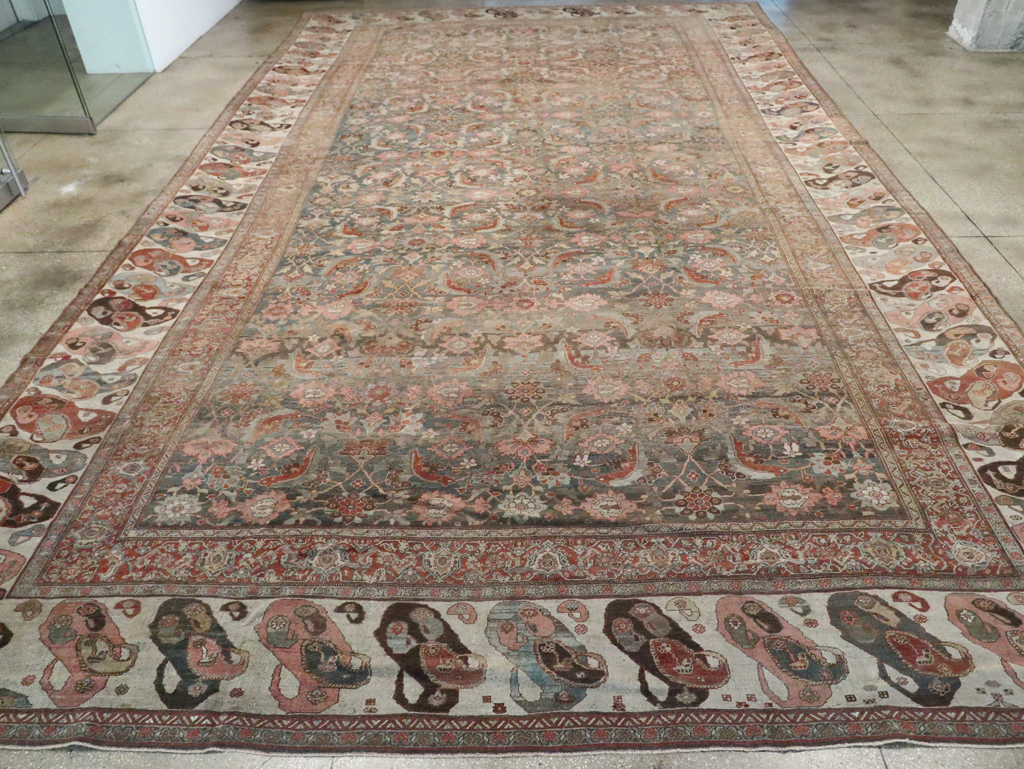 Antique Persian Bidjar Oversize Carpet, No.24945 - Gss