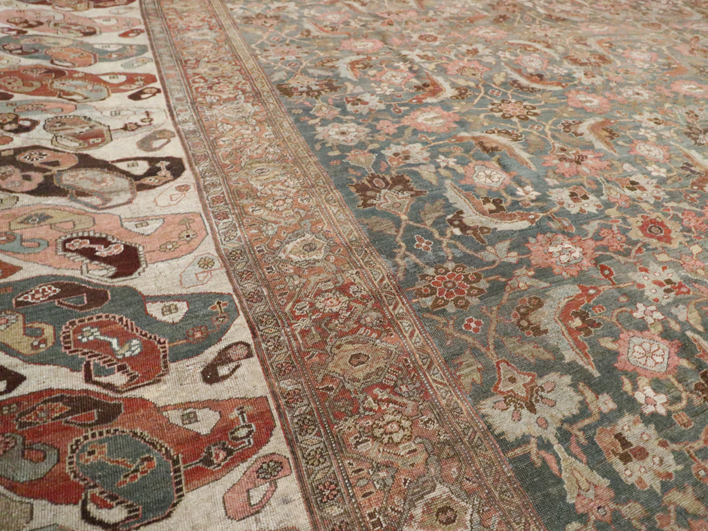Antique Persian Bidjar Oversize Carpet, No.24945 - Gss