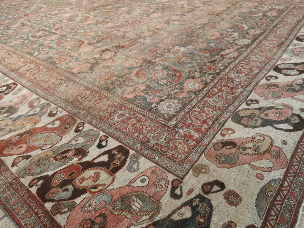 Antique Persian Bidjar Oversize Carpet, No.24945 - Gss