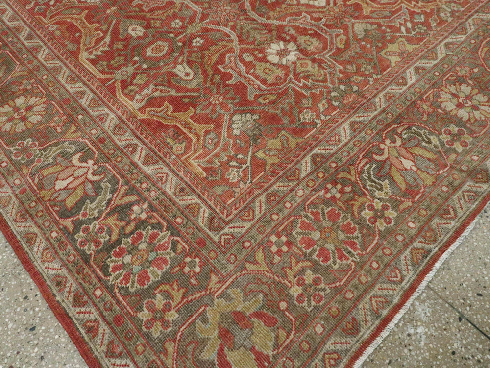 Antique Persian Mahal Carpet, No.24962 - Gss