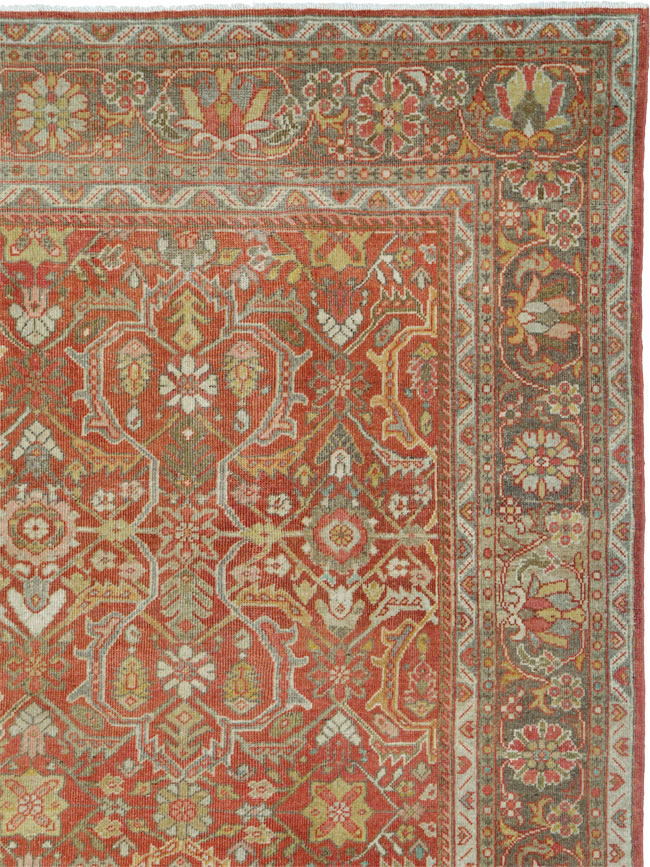 Antique Persian Mahal Carpet, No.24962 - Gss