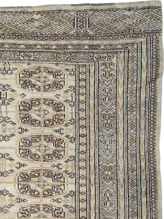 Vintage Central Asian Turkoman Rug, No.24963 - Gss