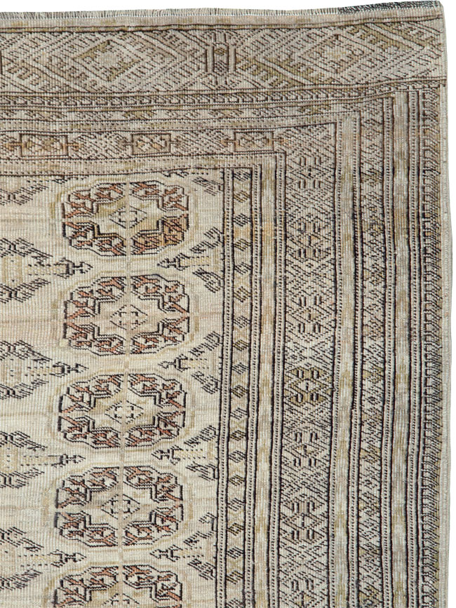 Vintage Central Asian Turkoman Rug, No.24963 - Gss