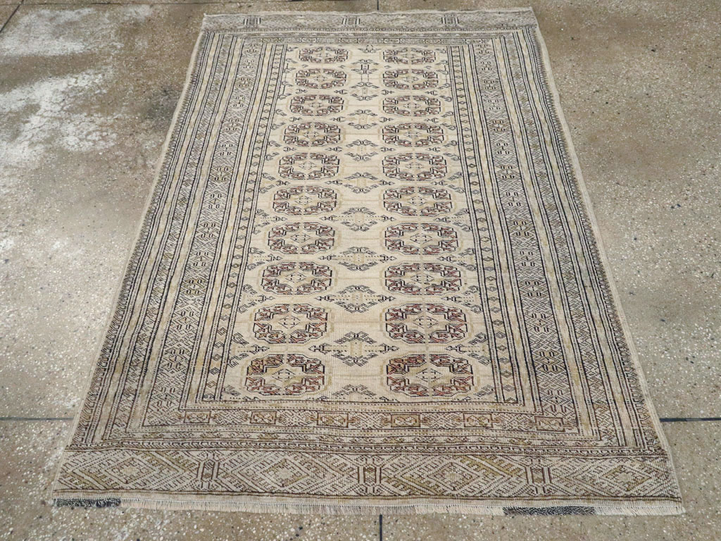 Vintage Central Asian Turkoman Rug, No.24963 - Gss