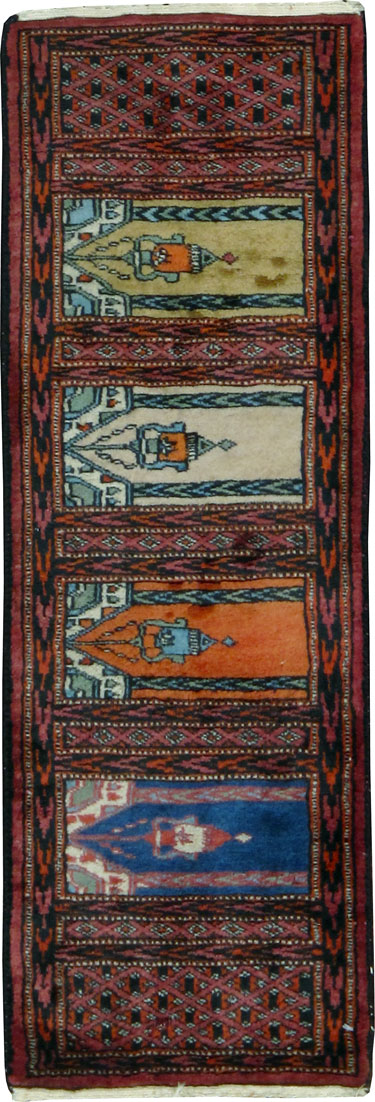 Vintage Turkoman Rug, No.24987 - Gss