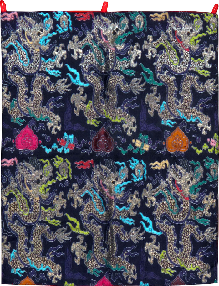 Burmese High Relief Richly Embroidered Tapestry, No.24992 - Gss