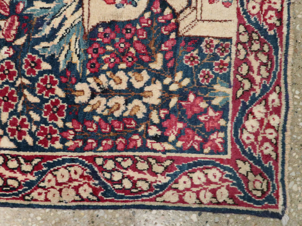 Antique Persian Lavar Kerman Rug, No.24995 - Gss