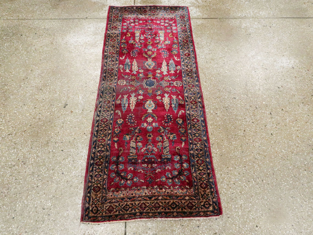 Antique Persian Silk Kashan Rug, No.24997 - Gss