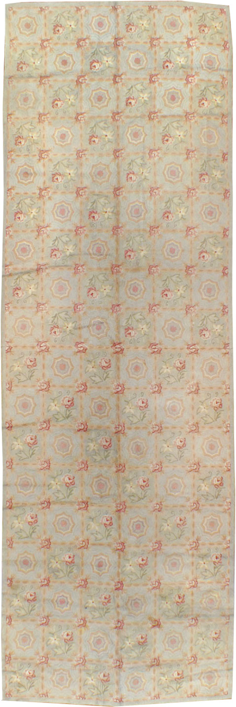 Vintage American Hooked Long and Narrow Gallery Carpet, No.25032 - Gss