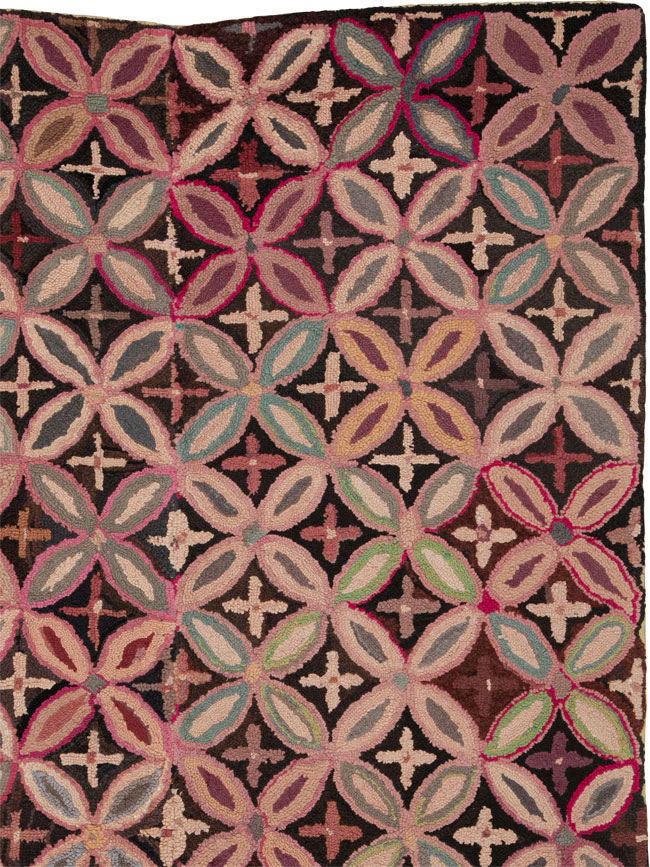 Antique American Hook Rug, No.25033 - Gss