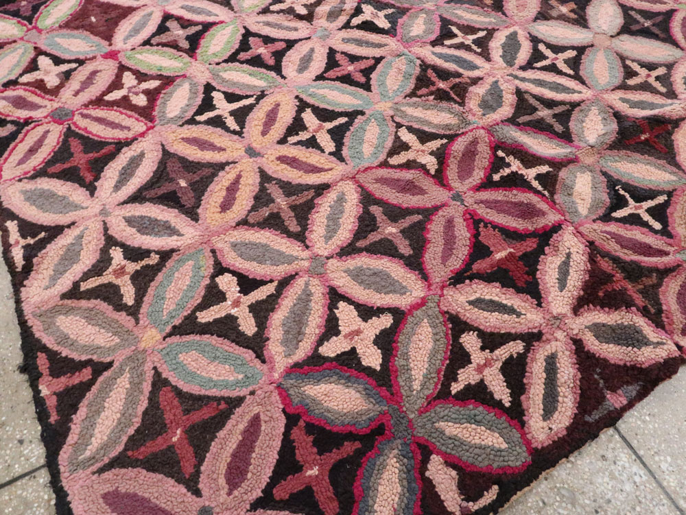 Antique American Hook Rug, No.25033 - Gss