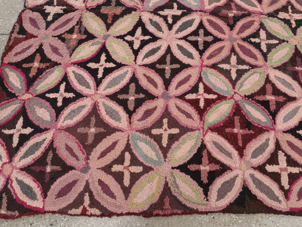 Antique American Hook Rug, No.25033 - Gss