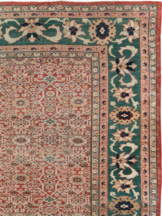 Antique Persian Mahal Large Carpet, No.25039 - Gss