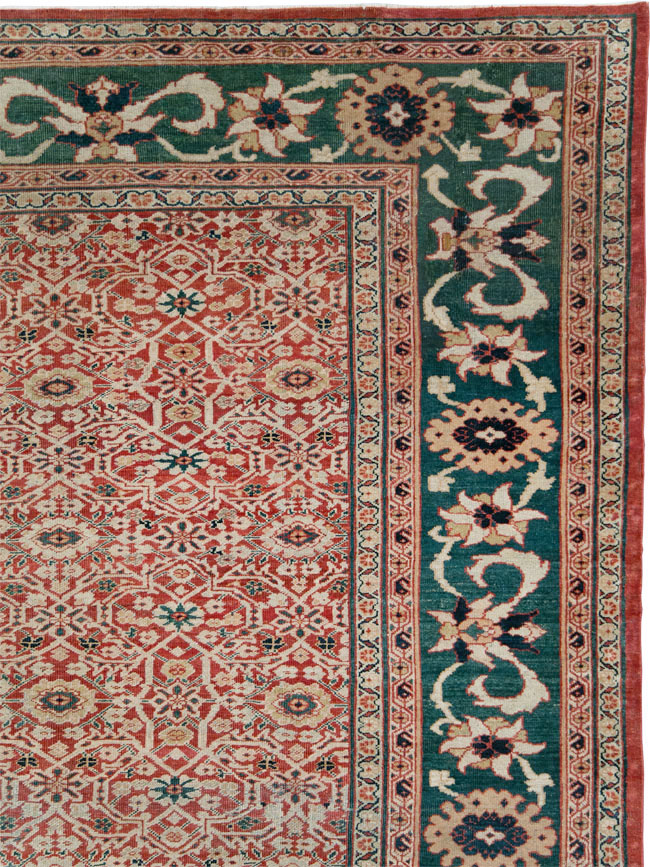 Antique Persian Mahal Large Carpet, No.25039 - Gss
