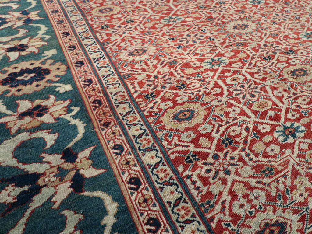 Antique Persian Mahal Large Carpet, No.25039 - Gss