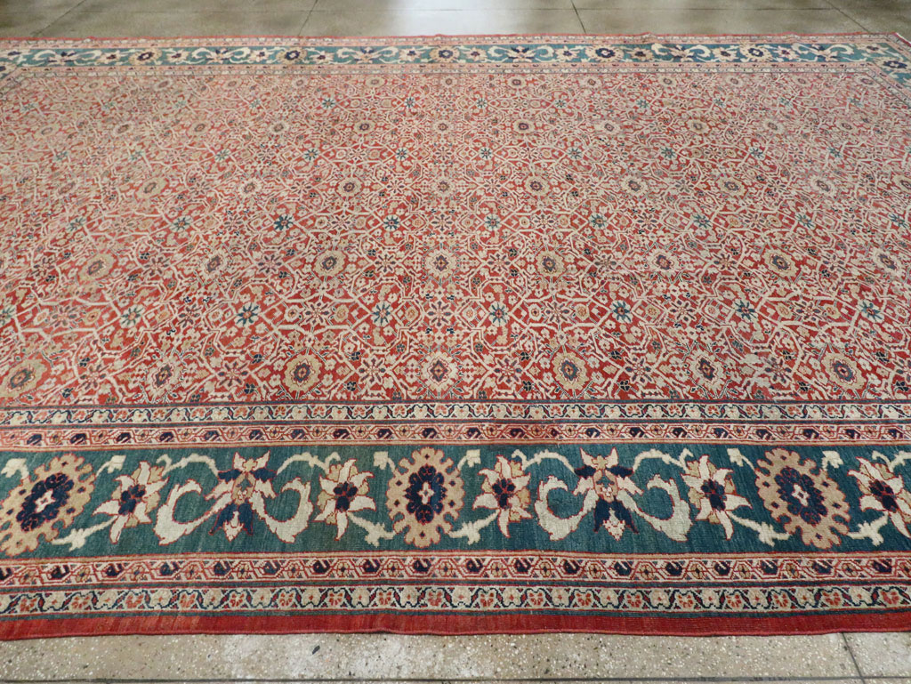 Antique Persian Mahal Large Carpet, No.25039 - Gss