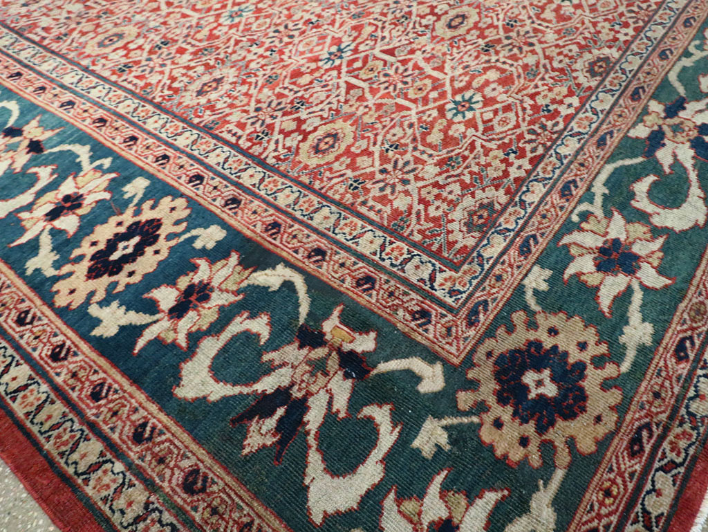 Antique Persian Mahal Large Carpet, No.25039 - Gss