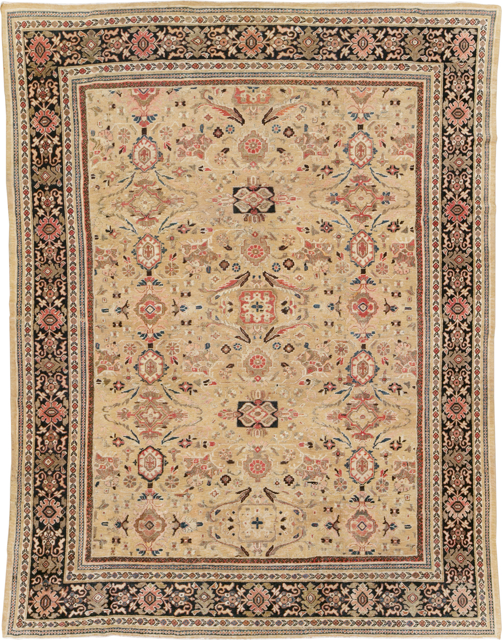 Antique Persian Mahal Room Size Carpet, No.25058 - Gss