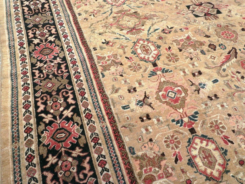 Antique Persian Mahal Room Size Carpet, No.25058 - Gss