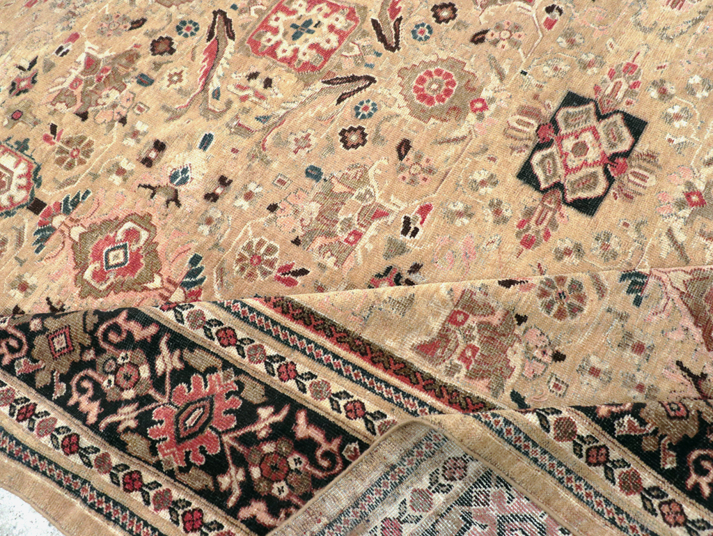Antique Persian Mahal Room Size Carpet, No.25058 - Gss