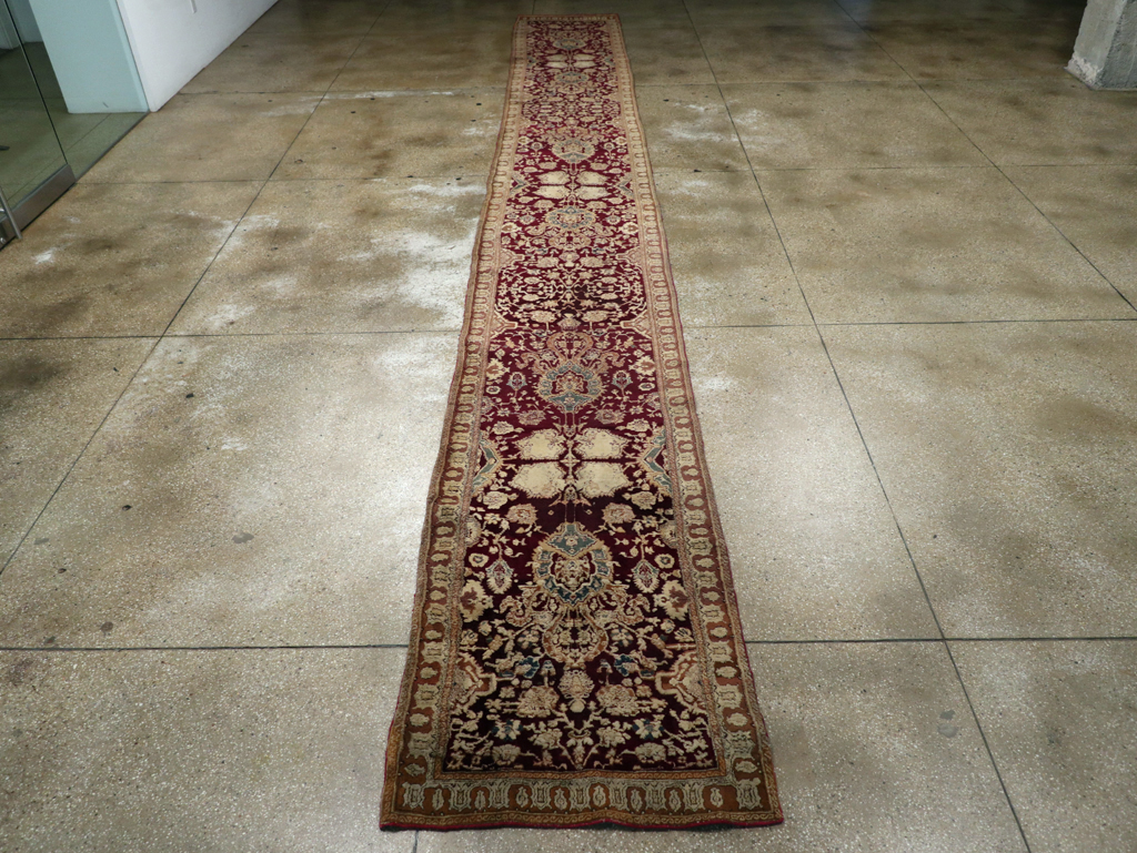 Antique Indian Agra Runner, No.25076 - Gss