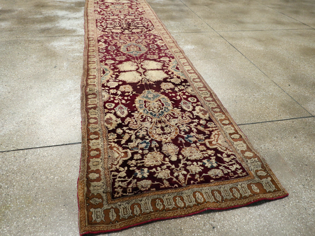 Antique Indian Agra Runner, No.25076 - Gss