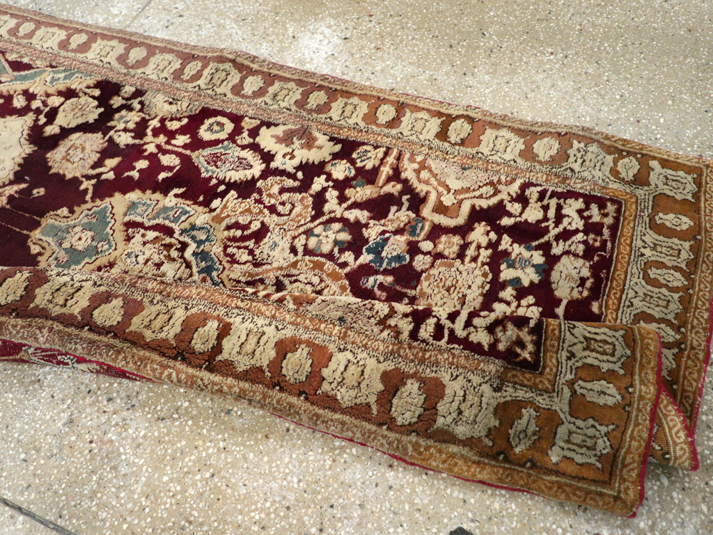 Antique Indian Agra Runner, No.25076 - Gss