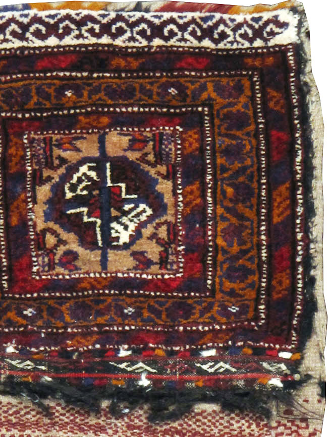 Vintage Persian Baluch Saddlebag (Khorjin), No.25077 - Gss