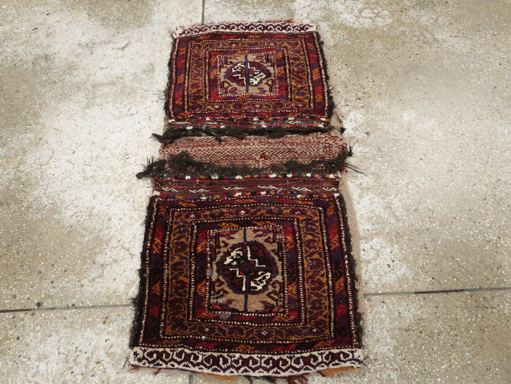 Vintage Persian Baluch Saddlebag (Khorjin), No.25077 - Gss