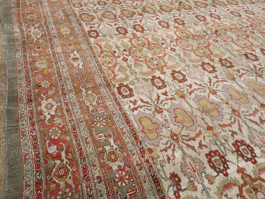 Antique Persian Bidjar Large Square Carpet, No.25092 - Gss