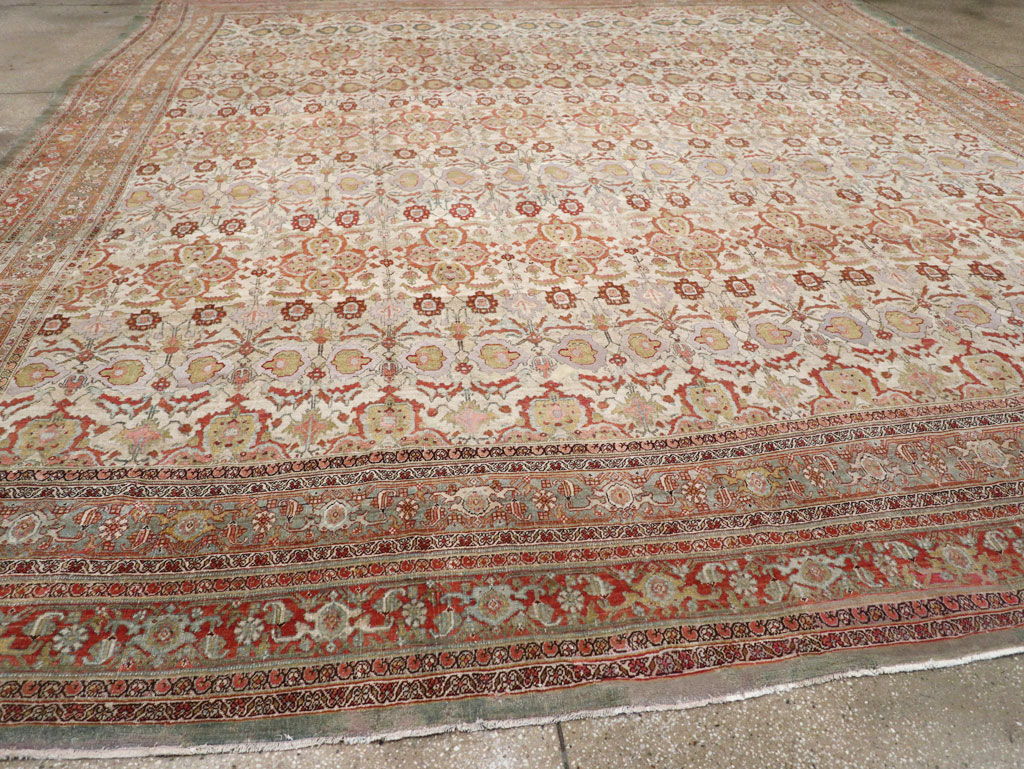 Antique Persian Bidjar Large Square Carpet, No.25092 - Gss