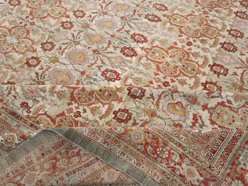 Antique Persian Bidjar Large Square Carpet, No.25092 - Gss