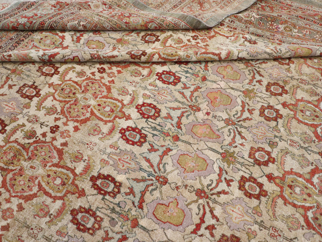 Antique Persian Bidjar Large Square Carpet, No.25092 - Gss