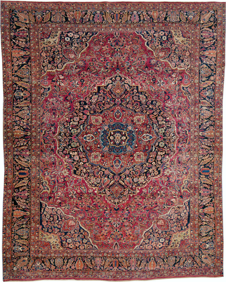 Antique Persian Sarouk Carpet, No.25095 - Gss
