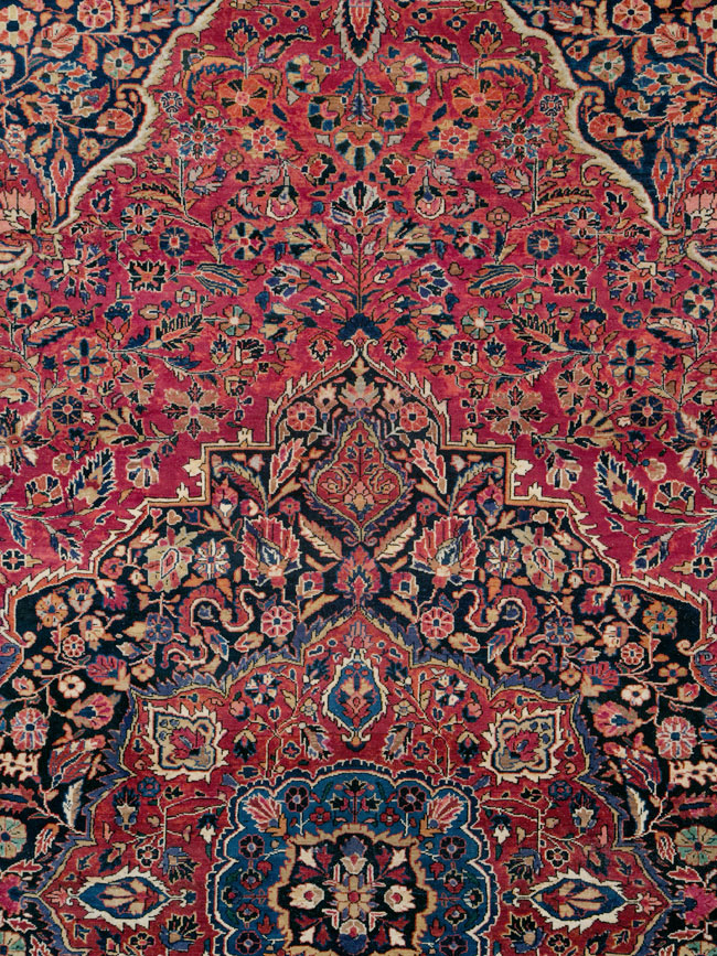 Antique Persian Sarouk Carpet, No.25095 - Gss